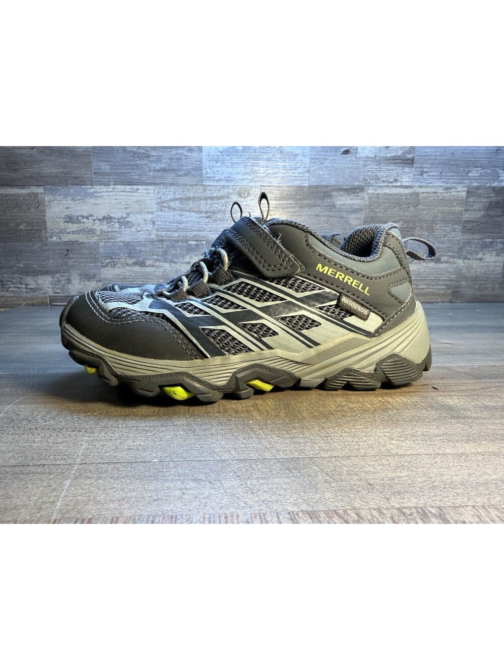 Kids Merrell MOAB FST Low A/C Hiking Shoe Sz 12m (sh4/cp)